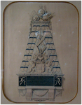 800463 Afbeelding van de memorietafel van Hendrik van Asch van Wijck, lid van de Utrechtse vroedschap, in de ...